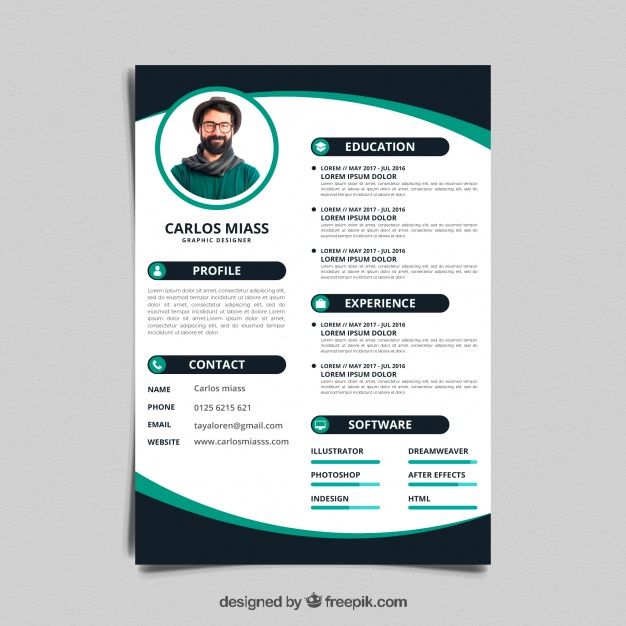 Detail Unique Curriculum Vitae Template Nomer 22