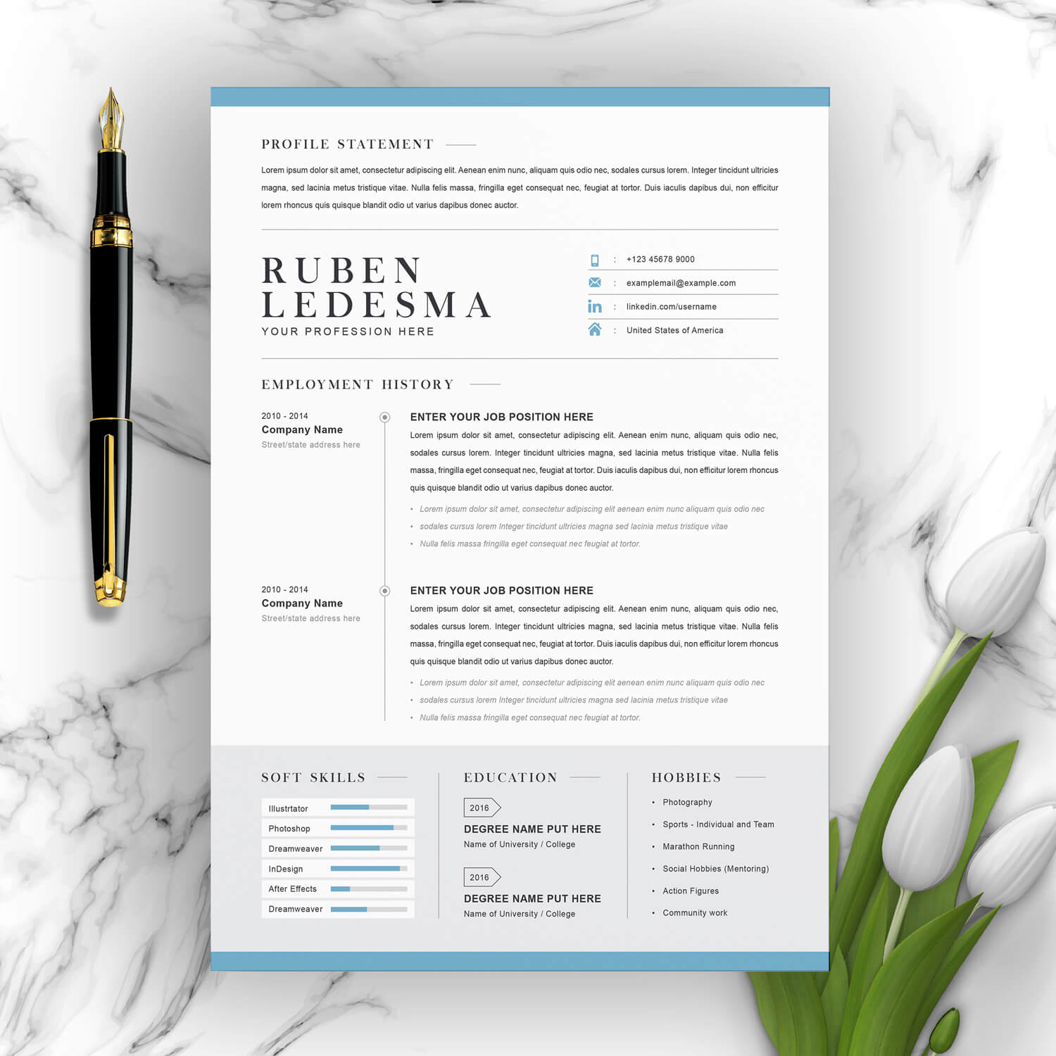 Detail Unique Curriculum Vitae Template Nomer 36