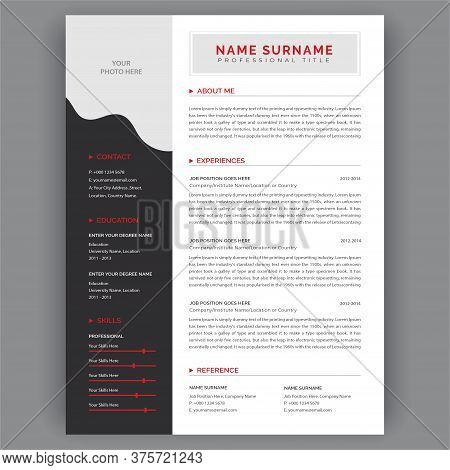 Detail Unique Curriculum Vitae Template Nomer 43