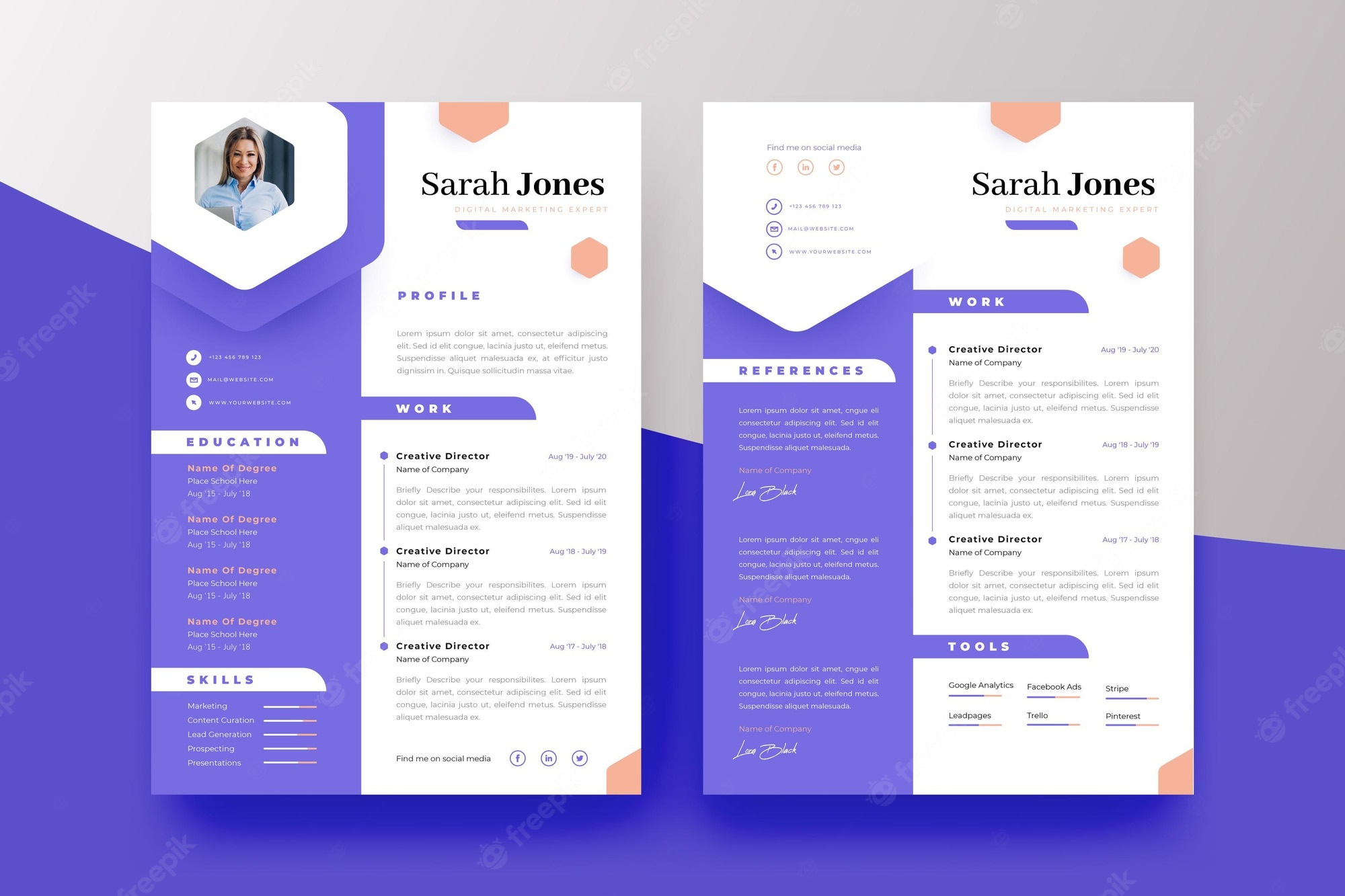 Detail Unique Curriculum Vitae Template Nomer 44