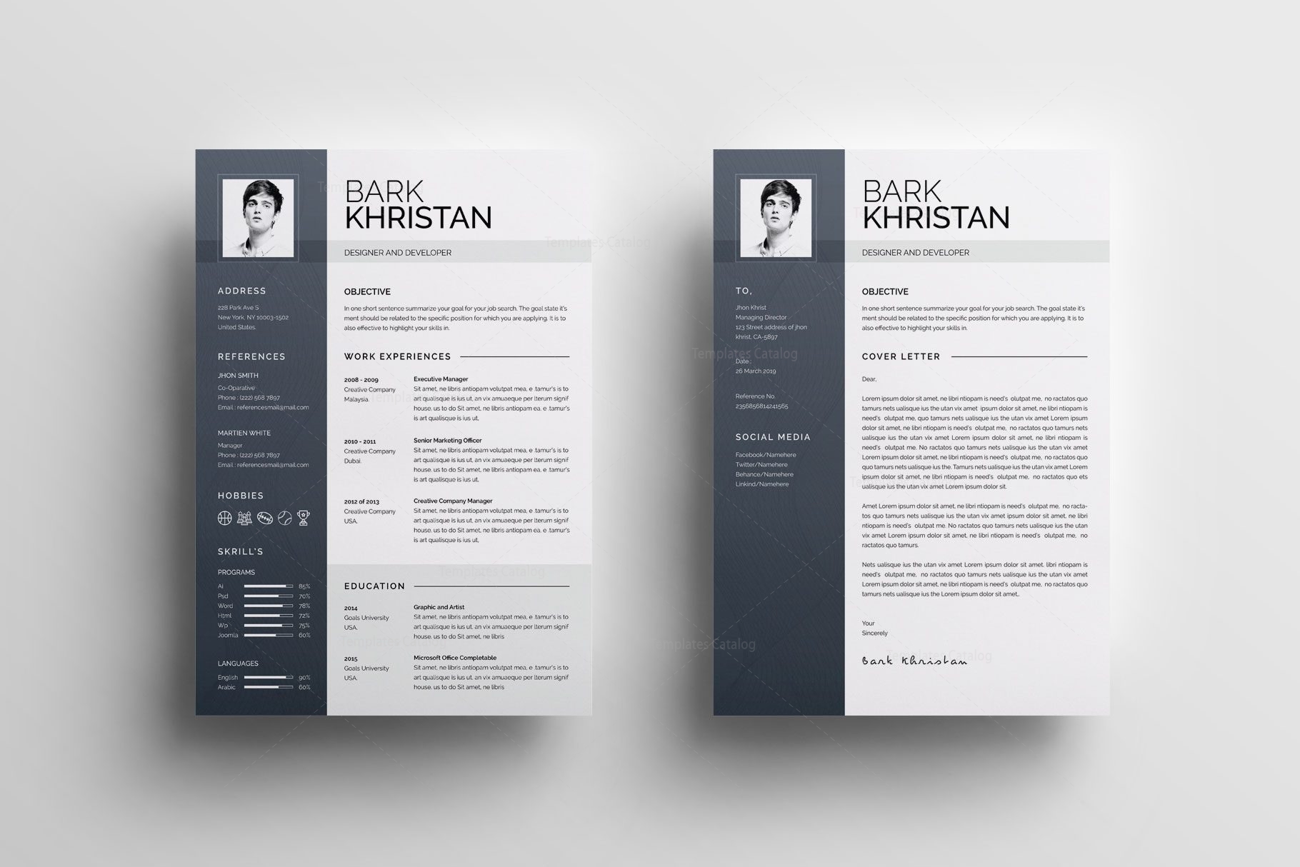 Detail Unique Curriculum Vitae Template Nomer 46