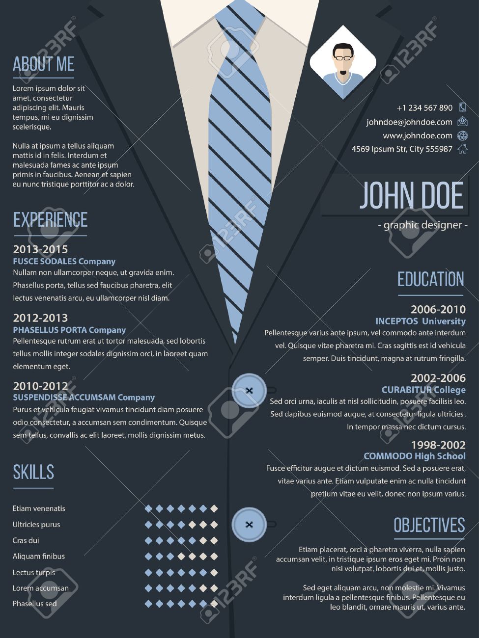 Detail Unique Curriculum Vitae Template Nomer 51