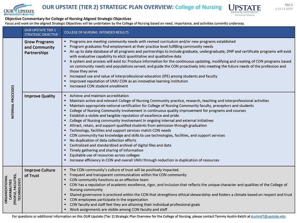 Detail University Strategic Plan Template Nomer 19