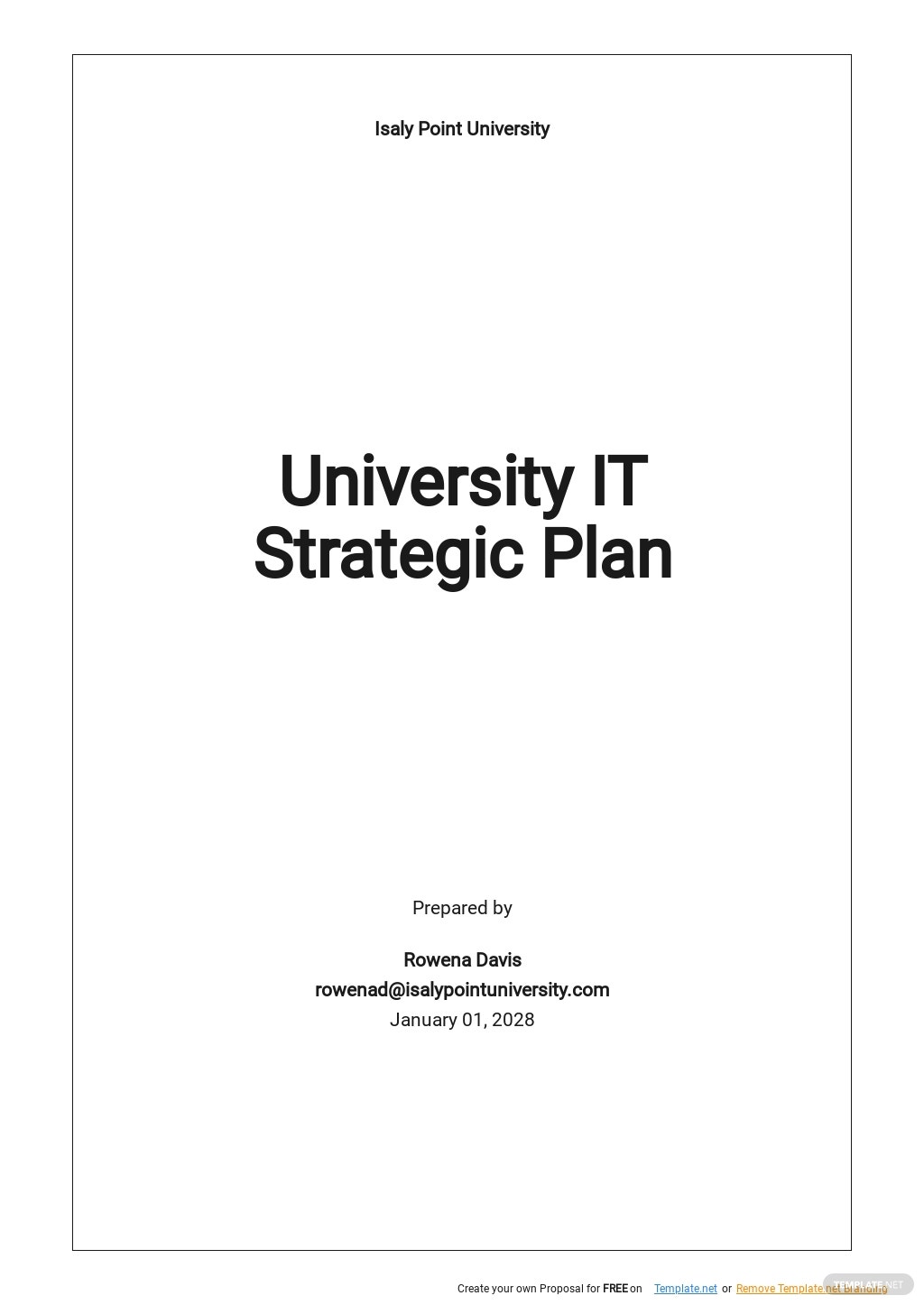 Detail University Strategic Plan Template Nomer 31