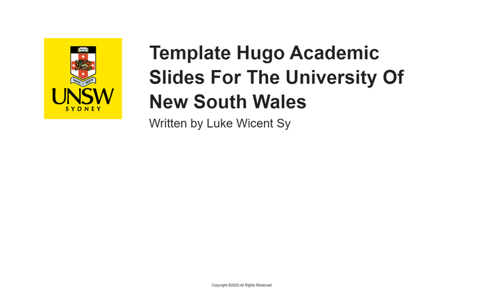 Unsw Powerpoint Template - KibrisPDR