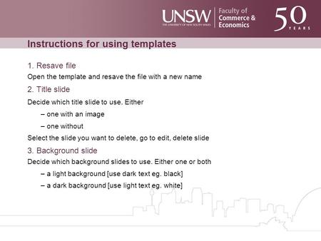 Detail Unsw Powerpoint Template Nomer 28