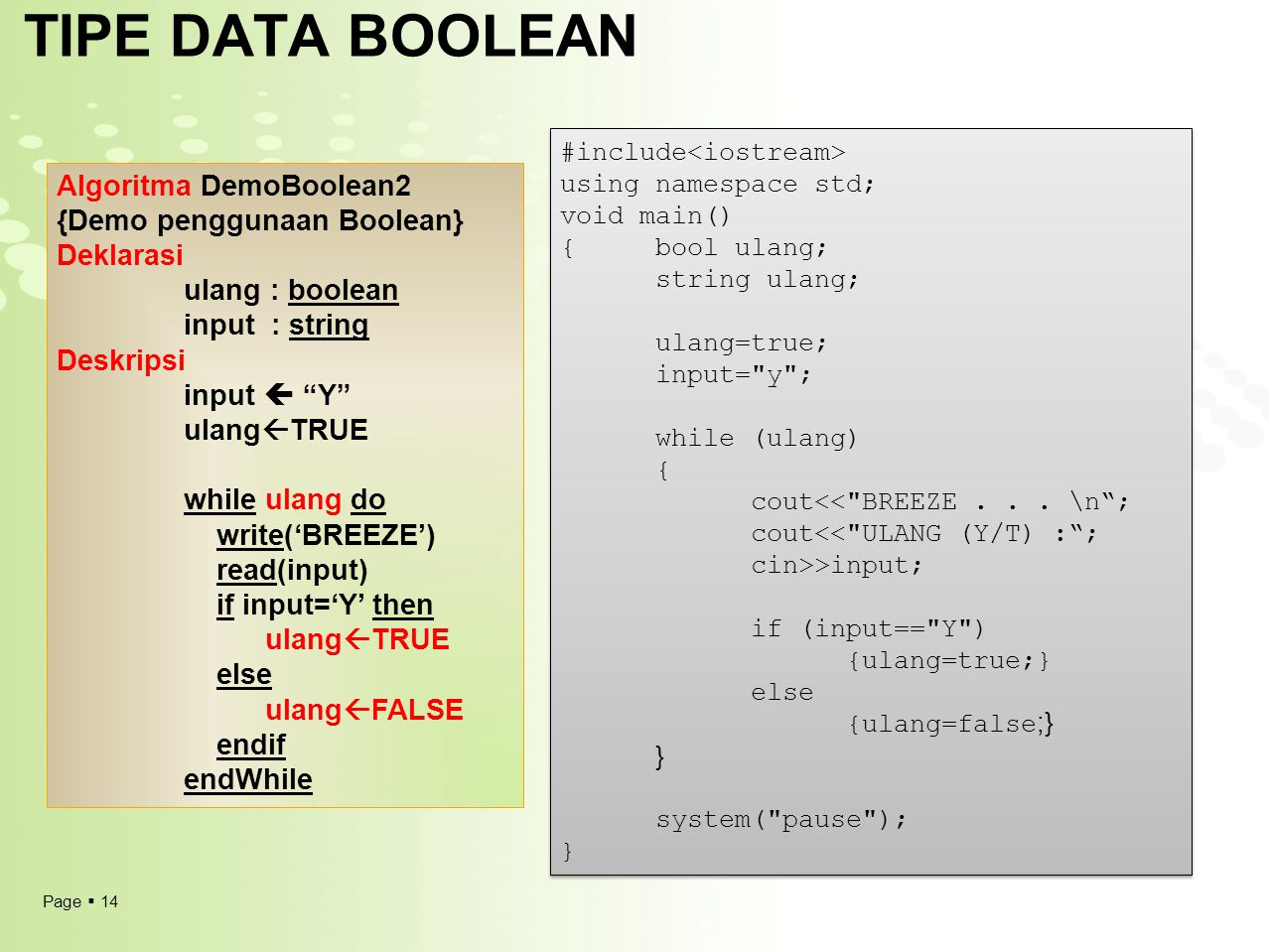 Detail Untuk Gambar Menggunakan Boolean Atau String Nomer 27