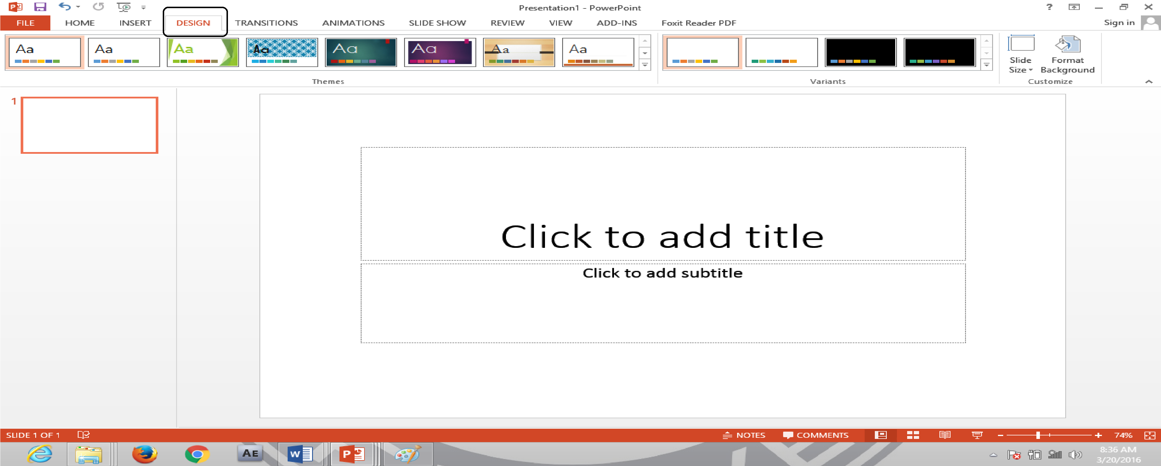 Detail Untuk Mengatur Template Pada Powerpoint 2016 Maka Yang Dipilih Adalah Nomer 4