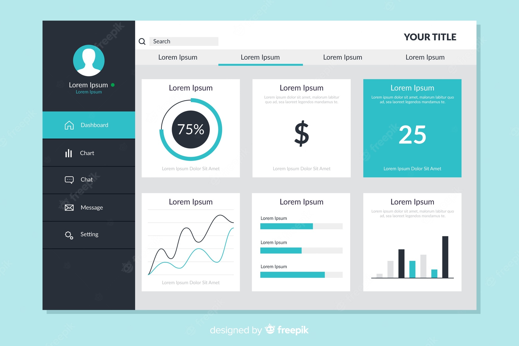 Detail User Dashboard Template Nomer 9