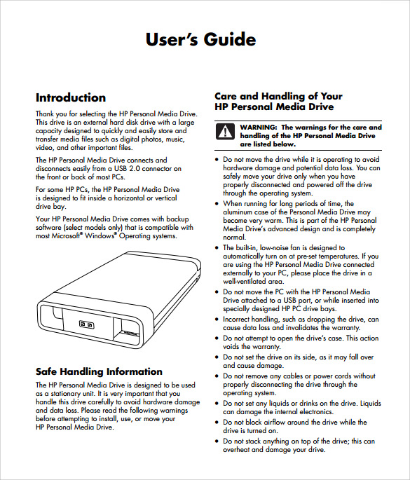 Detail User Guide Manual Template Nomer 12