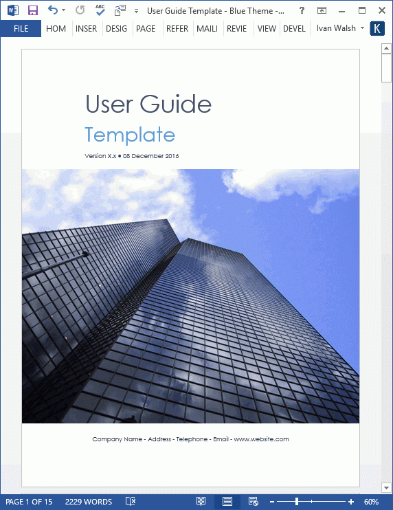 Detail User Guide Manual Template Nomer 42