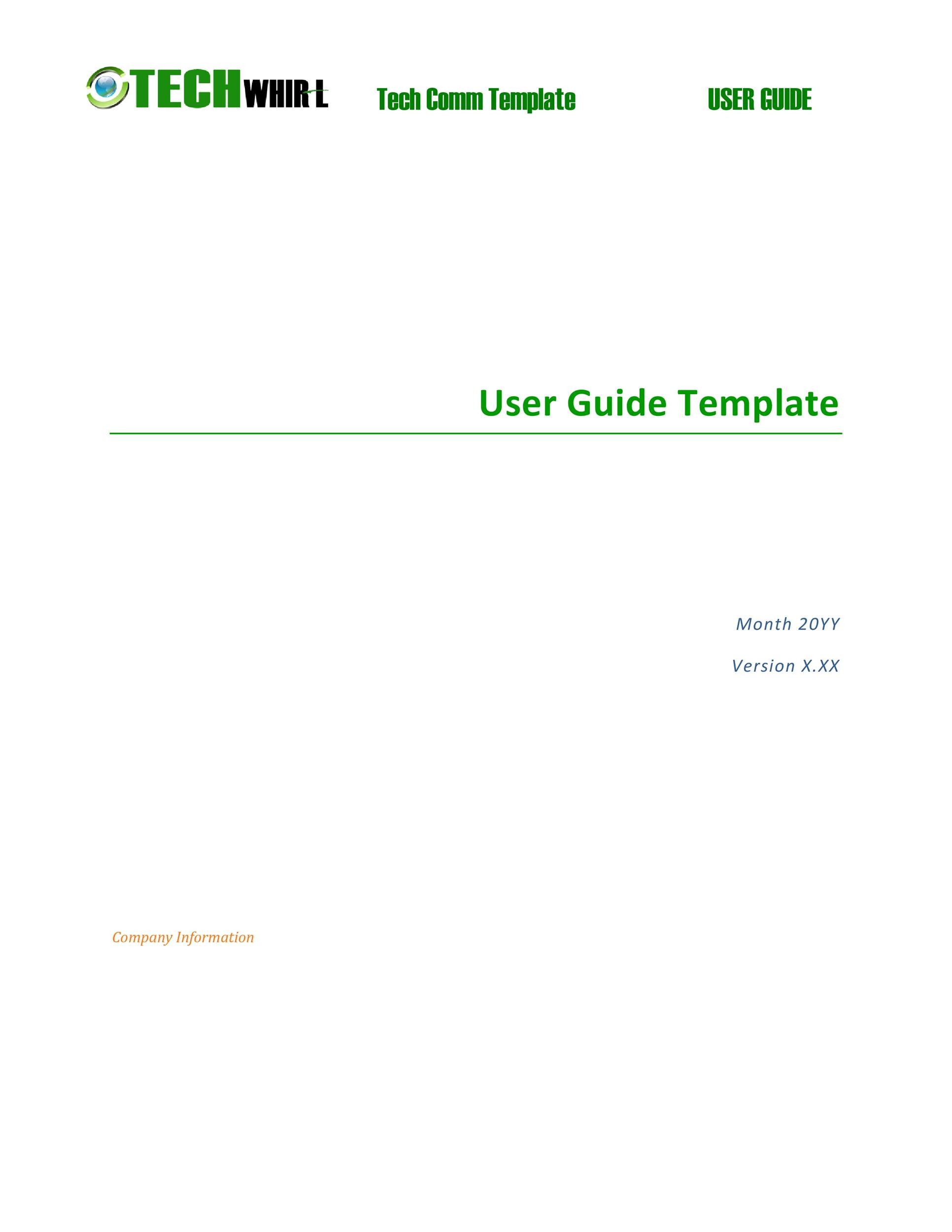 Detail User Guide Template Free Download Nomer 26