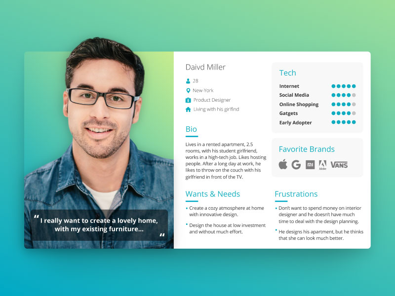 Detail User Persona Template Nomer 6