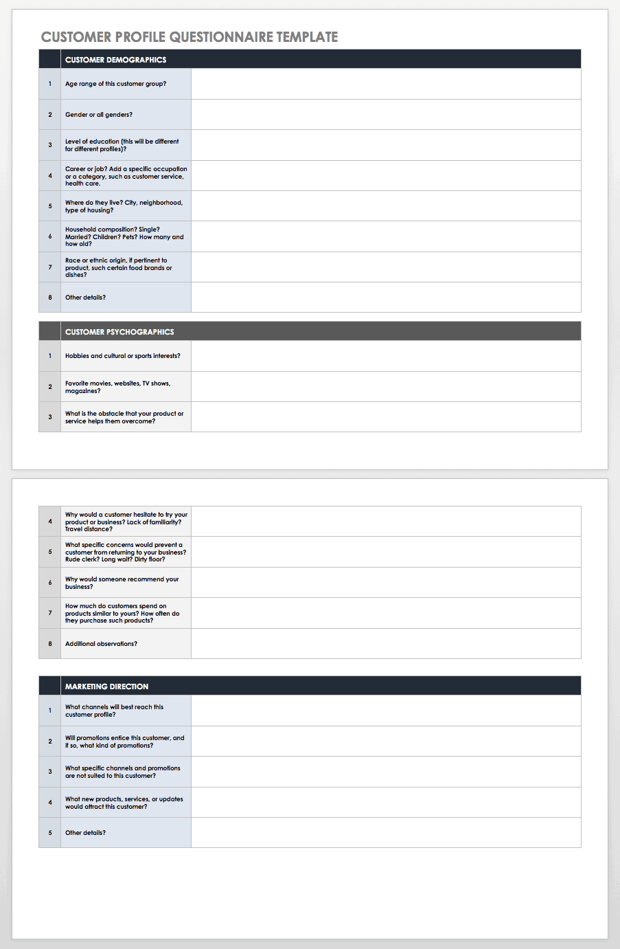 Detail User Persona Template Word Nomer 28