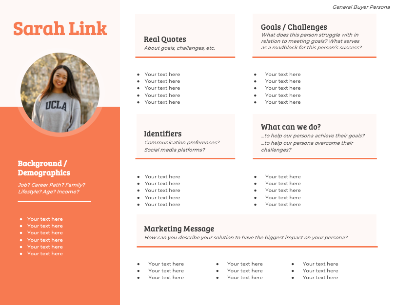 Detail User Persona Template Word Nomer 34