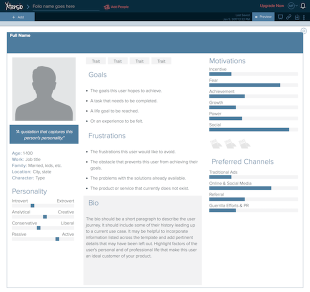 Detail User Persona Template Word Nomer 9
