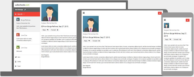 Detail User Profile Page Html Template W3schools Nomer 3