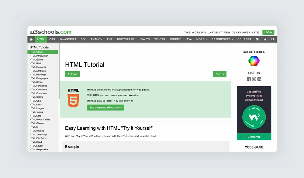 Detail User Profile Page Html Template W3schools Nomer 38