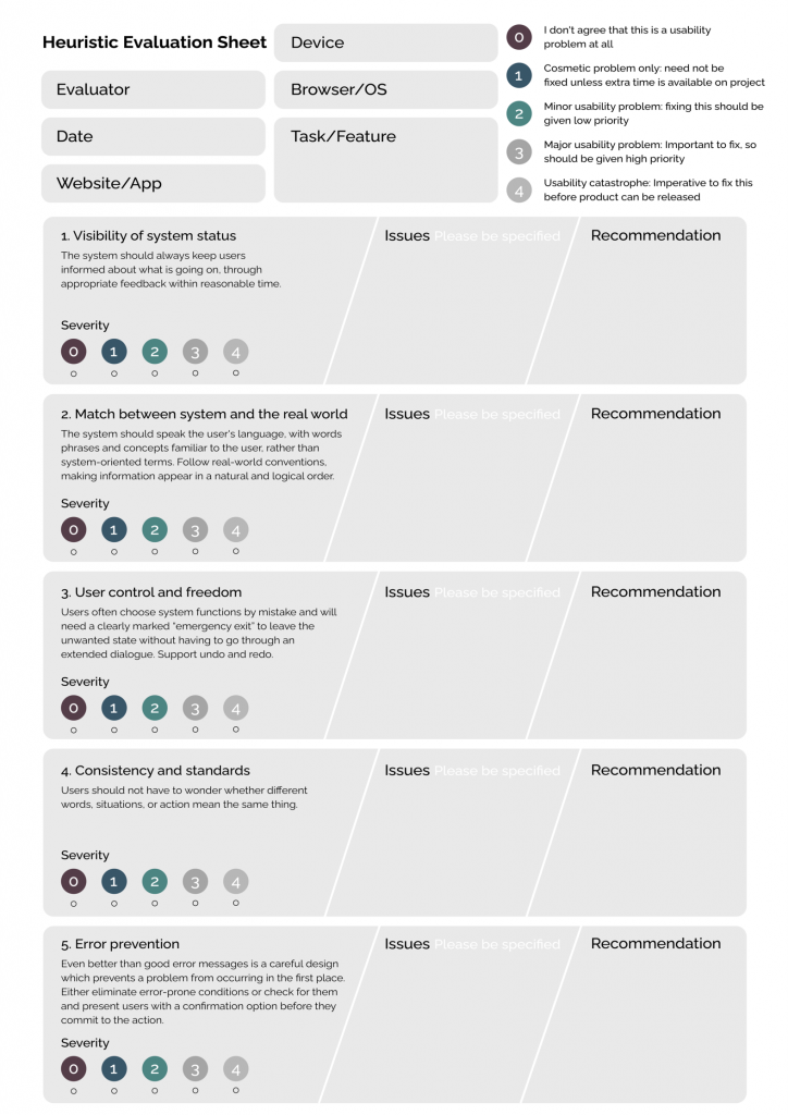 Detail Ux Heuristic Evaluation Template Nomer 5