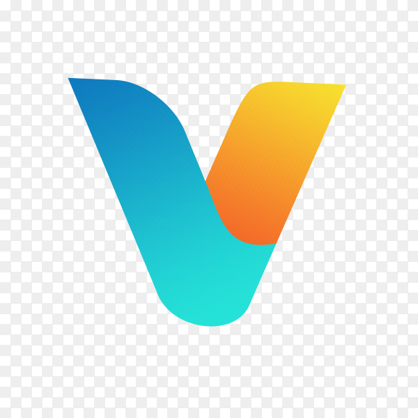 Detail V Logo Template Nomer 14