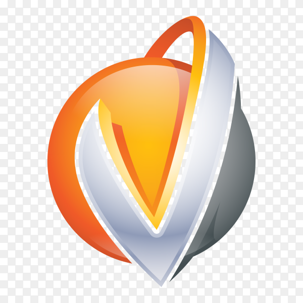 Detail V Logo Template Nomer 29