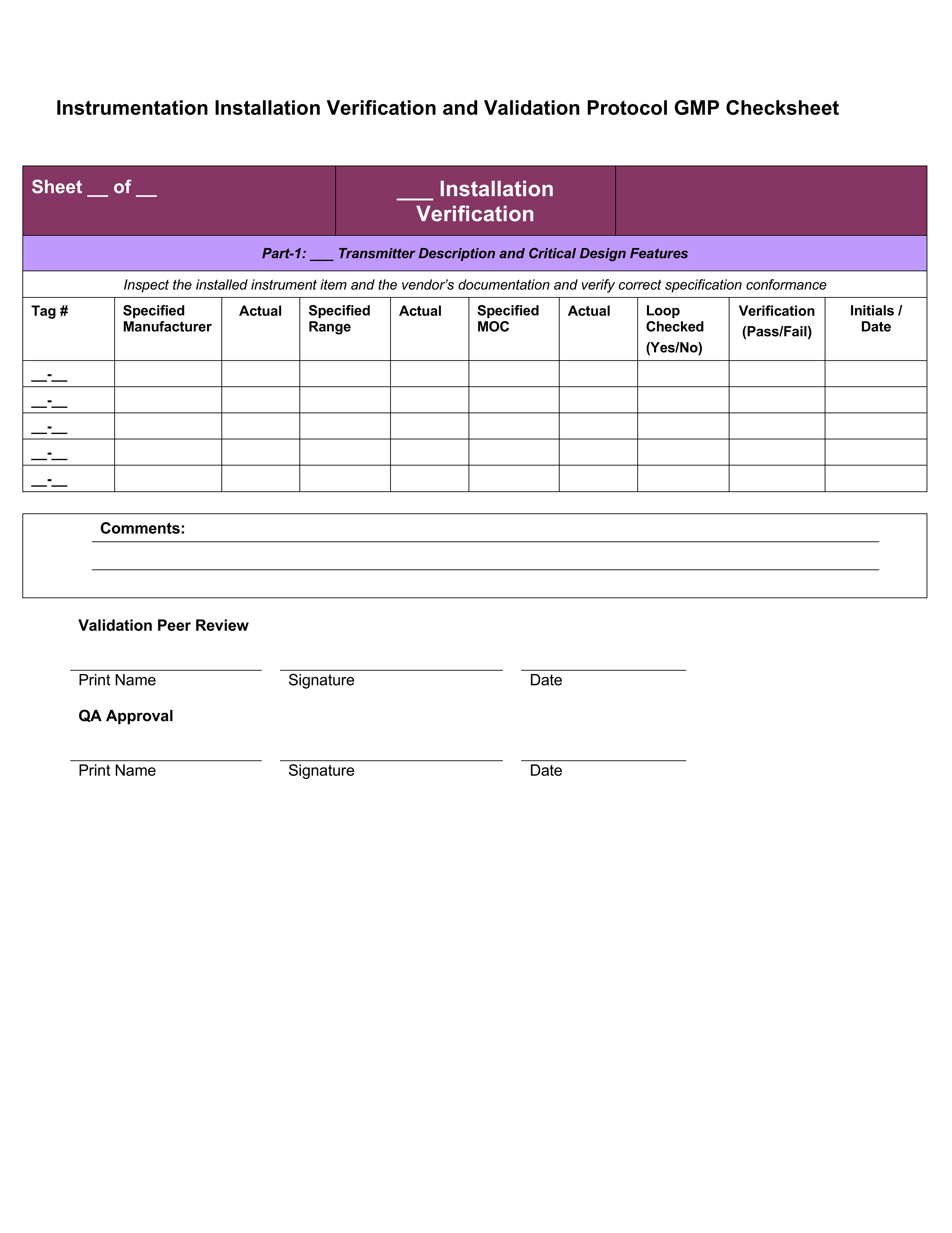 Detail Validation Protocol Template Nomer 18