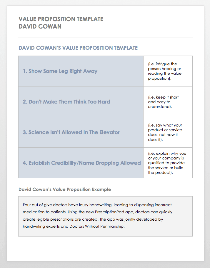 Detail Value Proposition Template Nomer 18