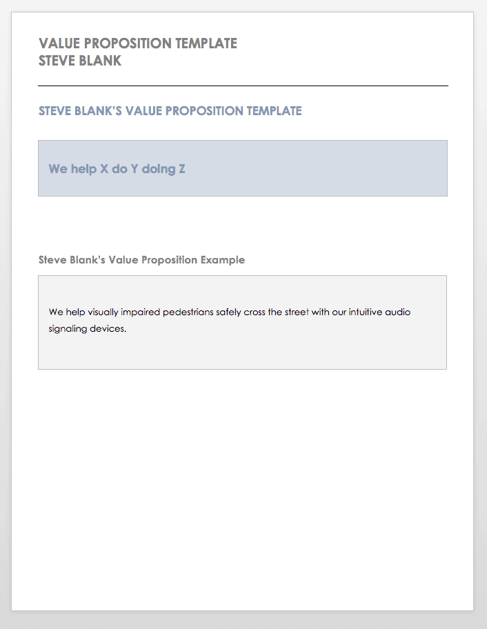 Detail Value Proposition Template Doc Nomer 13