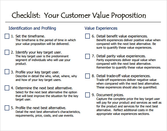 Detail Value Proposition Template Doc Nomer 21