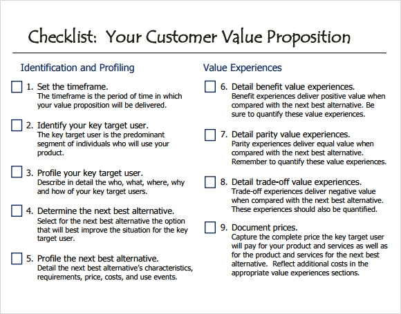 Detail Value Proposition Template Doc Nomer 21