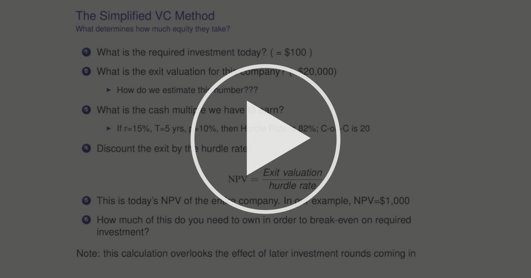 Detail Vc Method Valuation Template Nomer 48