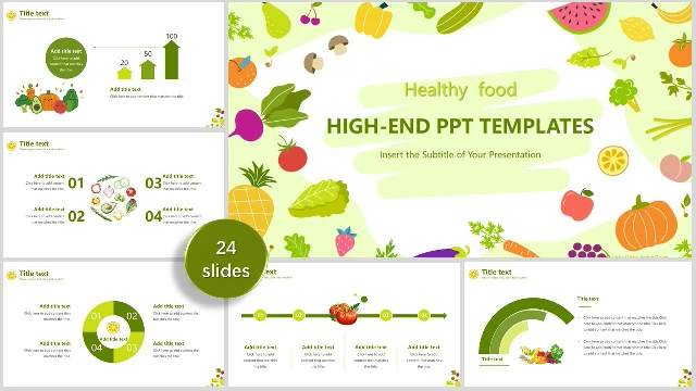 Detail Vegetable Powerpoint Template Nomer 18