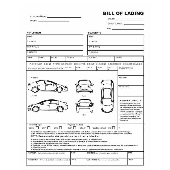 Detail Vehicle Condition Report Template Nomer 30