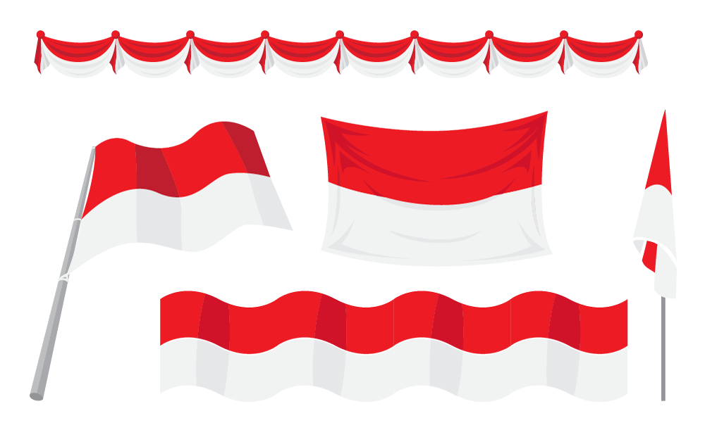 Vektor Bendera Merah Putih - KibrisPDR