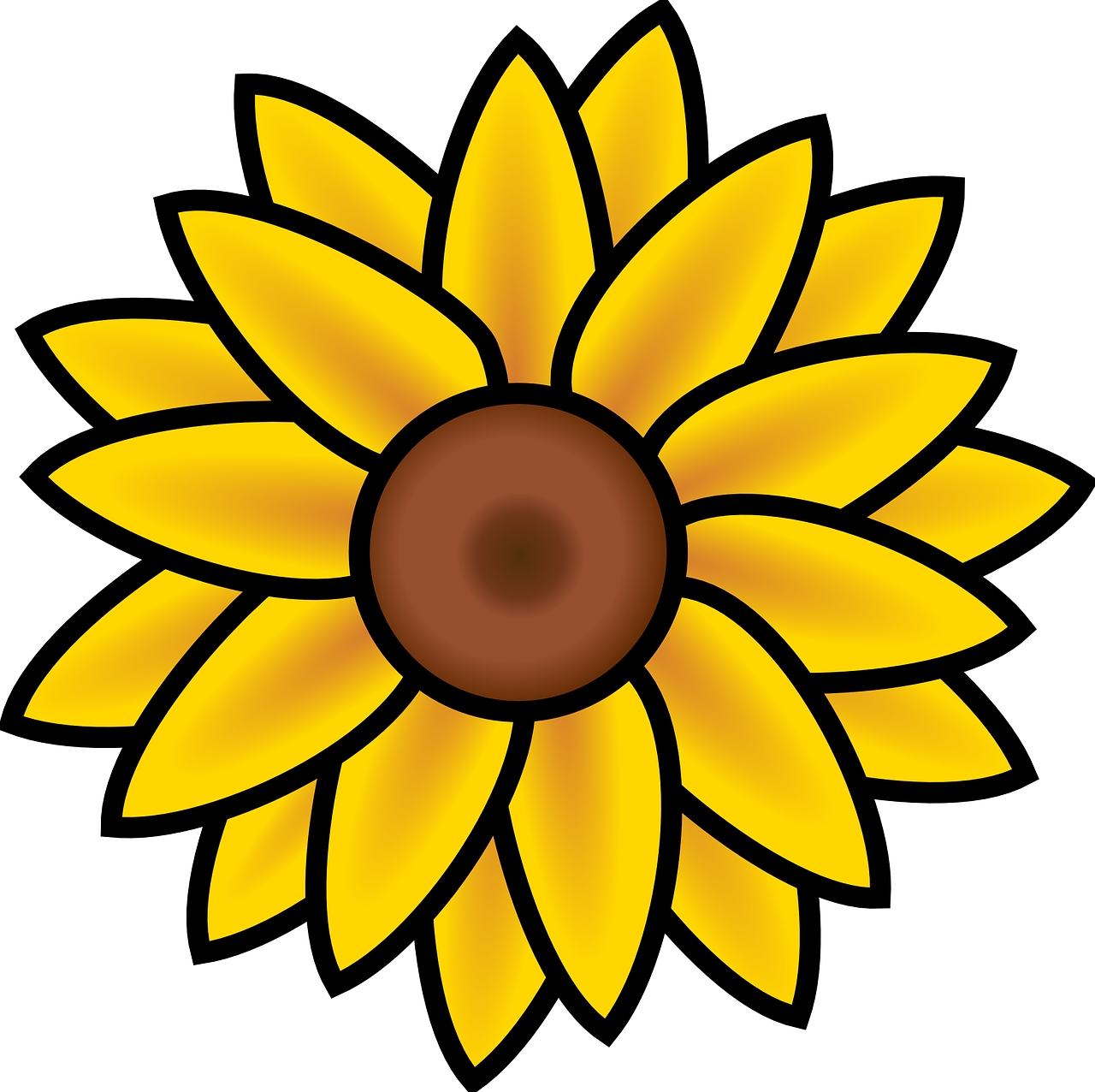 Detail Vektor Bunga Matahari Nomer 2