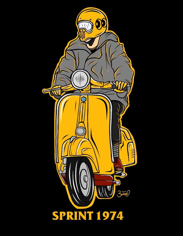 Detail Vektor Gambar Vespa Animasi Nomer 2