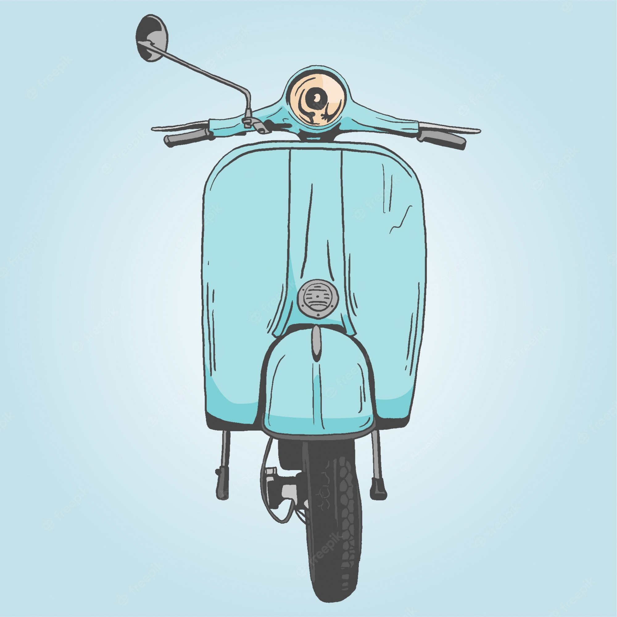 Detail Vektor Gambar Vespa Animasi Nomer 14