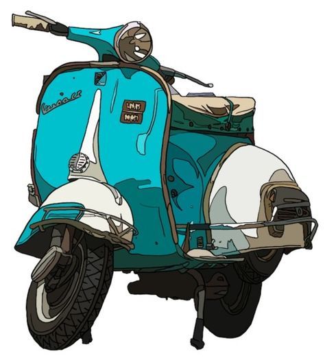 Detail Vektor Gambar Vespa Animasi Nomer 47