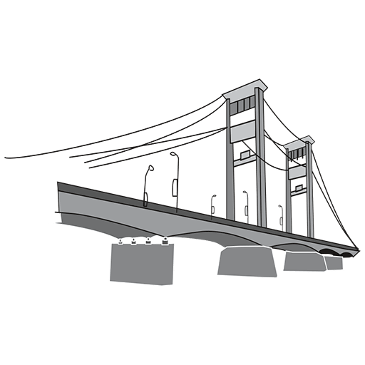 Detail Vektor Jembatan Ampera Nomer 19