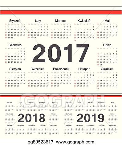 Detail Vektor Kalender 2018 Nomer 10