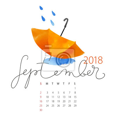 Detail Vektor Kalender 2018 Nomer 11