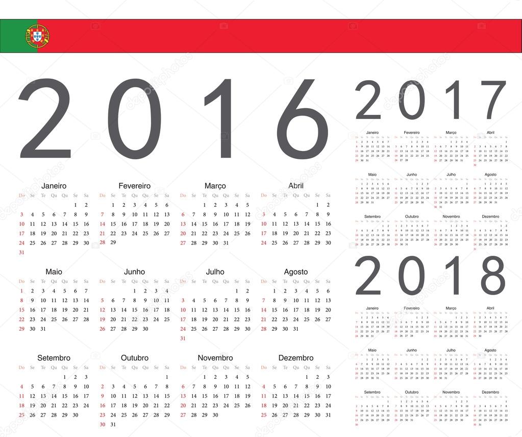 Detail Vektor Kalender 2018 Nomer 5