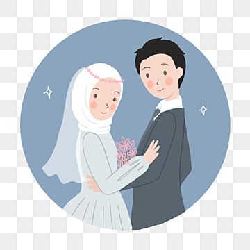 Detail Vektor Kartun Pengantin Muslimah Png Nomer 15