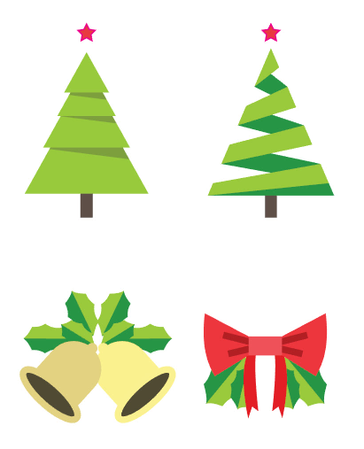 Detail Vektor Pohon Natal Nomer 15