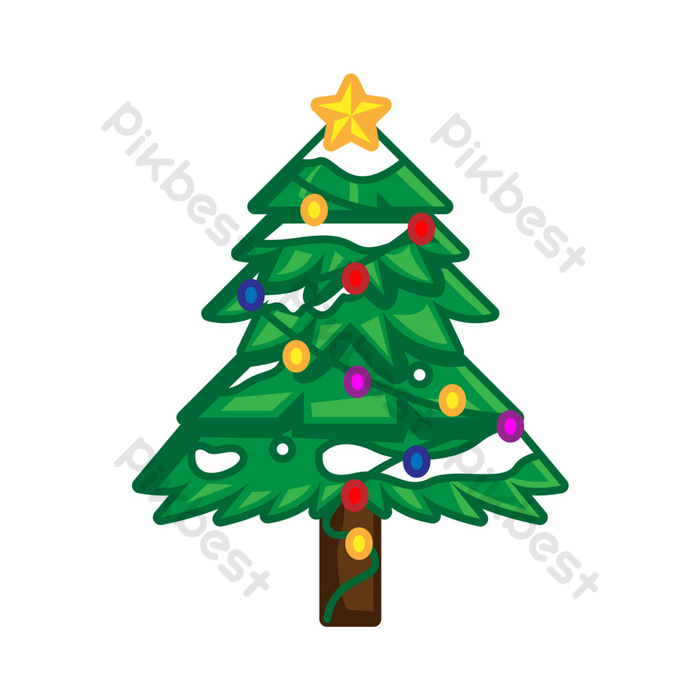 Detail Vektor Pohon Natal Nomer 21