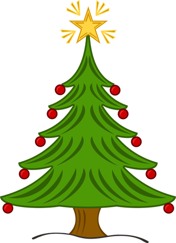 Detail Vektor Pohon Natal Nomer 33