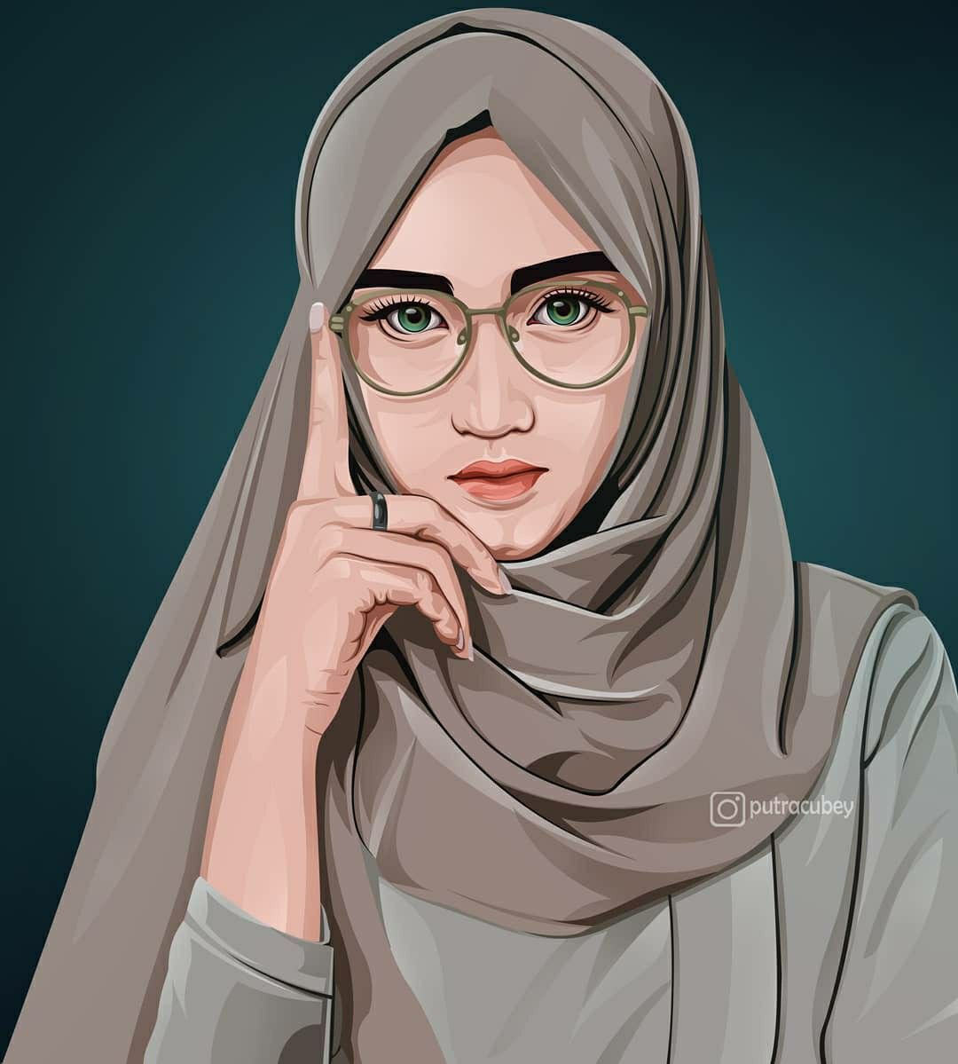 Vektor Wanita Hijab - KibrisPDR