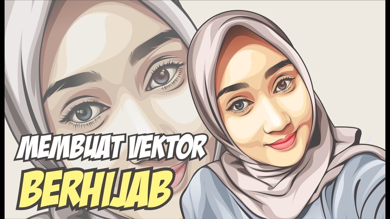 Detail Vektor Wanita Hijab Nomer 29