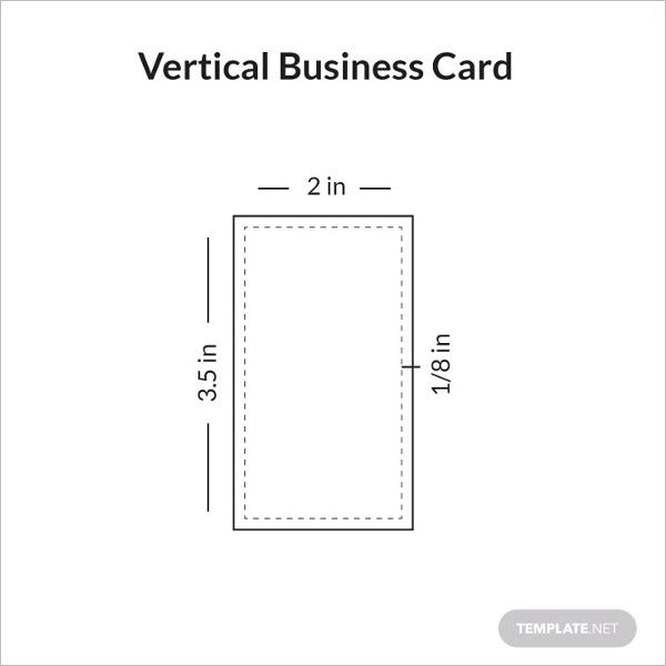Detail Vertical Business Card Template Nomer 32