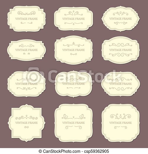 Detail Victorian Photo Frame Template Nomer 32